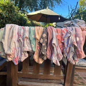 Assorted Floral and Patterned Baby Onesies